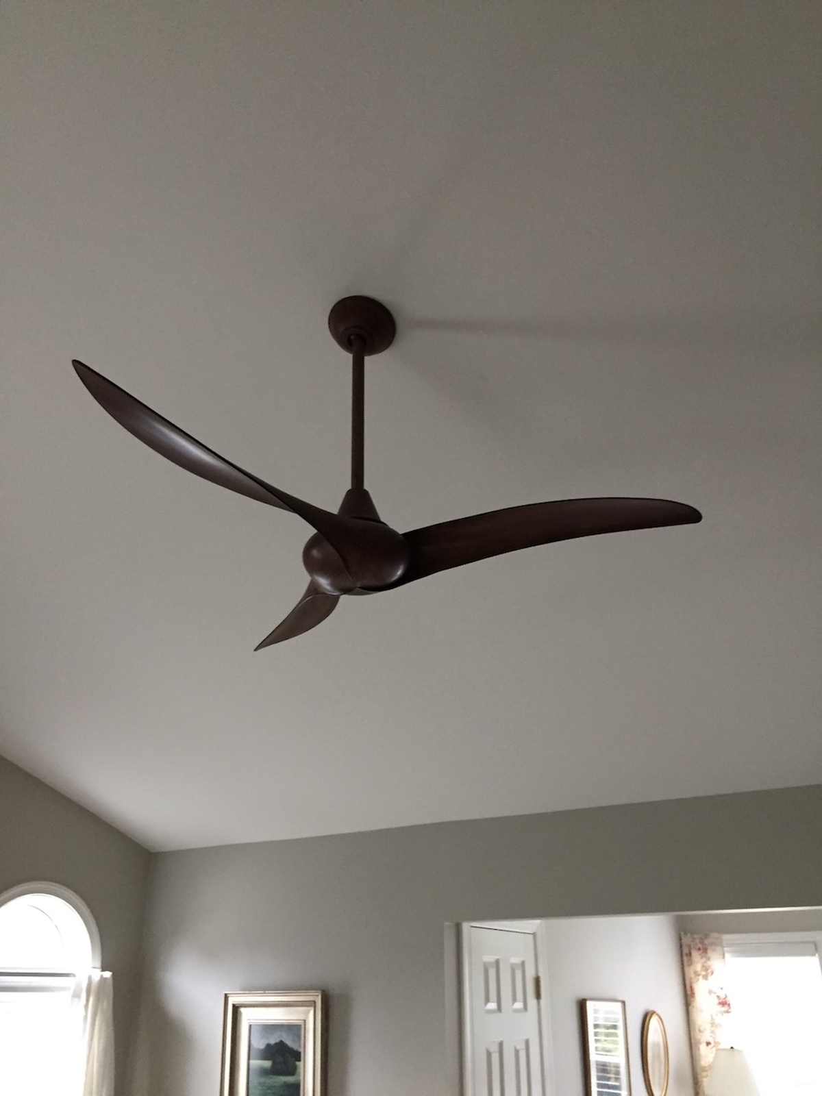 Ceiling Fan With Three Blades In Living Room Lighting Scenario Odenton Md