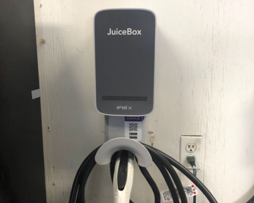 Ev Charging Station Juicebox Installed On Wall Odenton Md