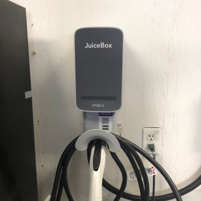 Ev Charging Station Juicebox Installed On Wall